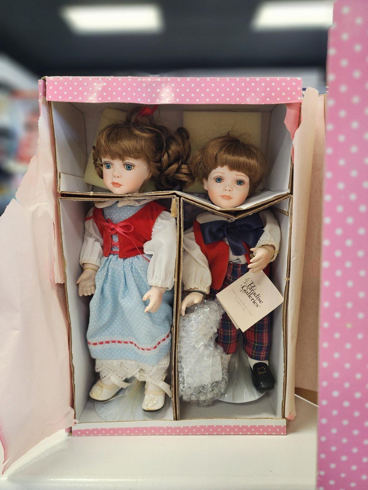 Paradise Galleries Jack & Jill Porcelain Dolls Treasury Premiere