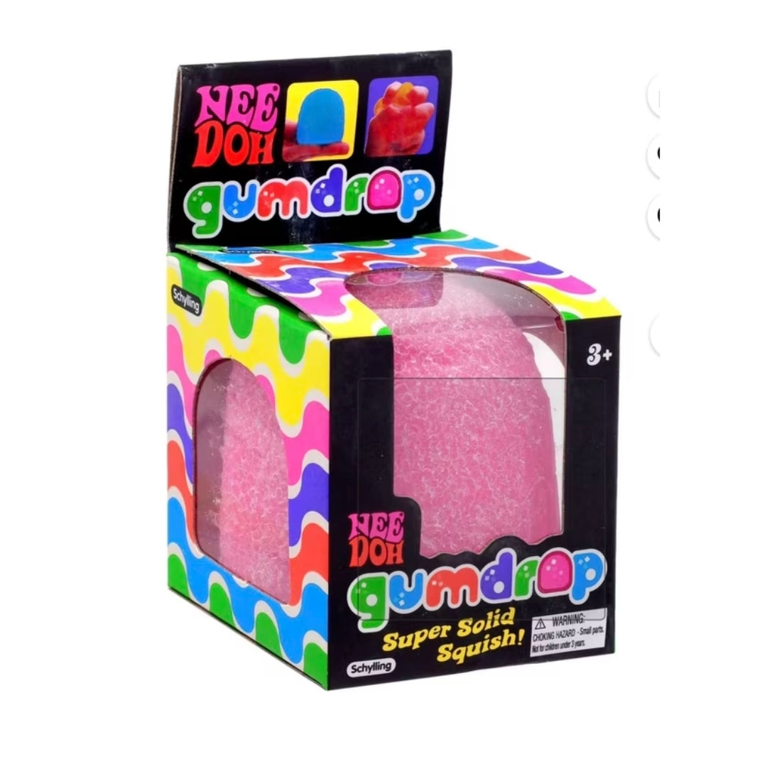 Needoh Gum Drop Stress Relieving Fidget Ball (ONE randomly chosen)