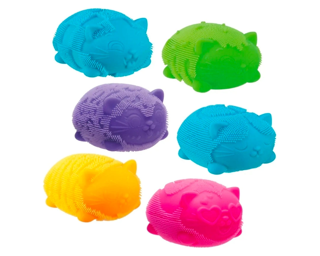 NeeDoh Wild Cats Fuzzball by Schylling – Fuzzy Textured Sensory Squishy Fidget Toy