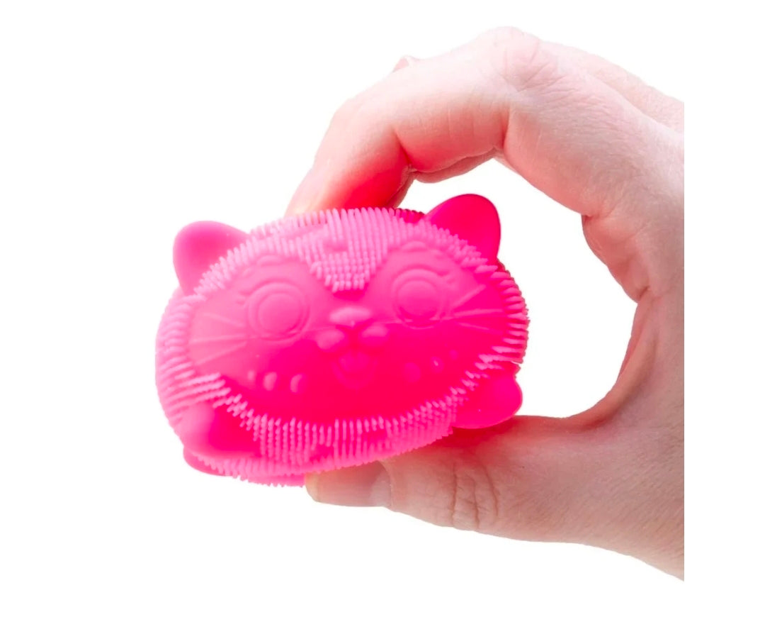 NeeDoh Wild Cats Fuzzball by Schylling – Fuzzy Textured Sensory Squishy Fidget Toy
