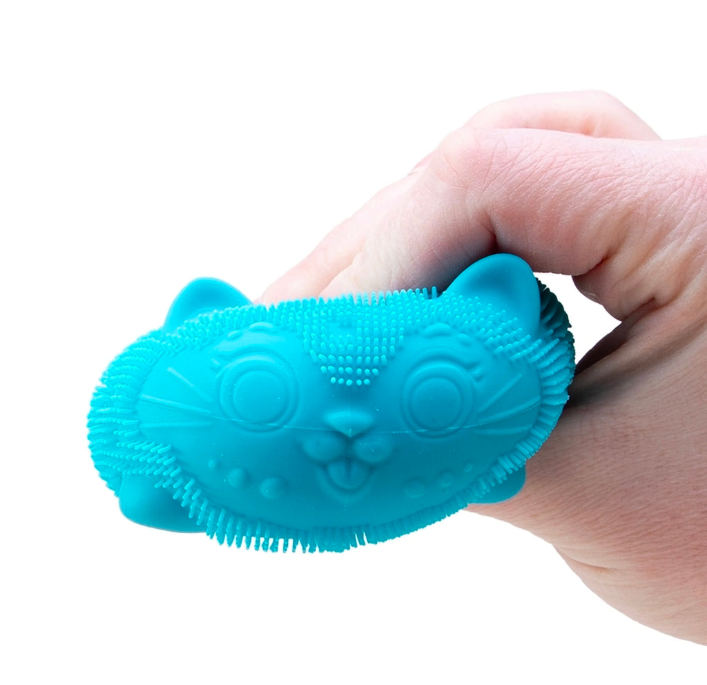 NeeDoh Wild Cats Fuzzball by Schylling – Fuzzy Textured Sensory Squishy Fidget Toy