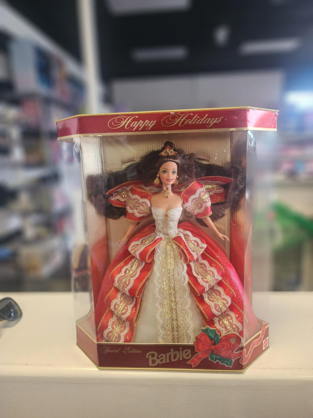 BarbieRARE 1997 Holiday Barbie – Green Eyes Misprint – Special Edition