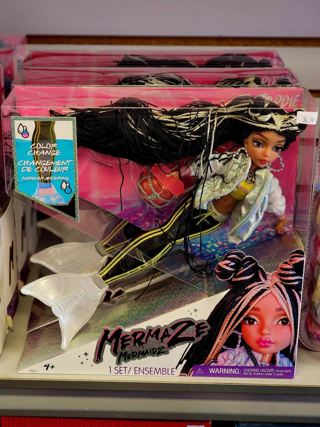 Mermaze Mermaidz Color Change Jordie Mermaid Fashion Doll with Accessories