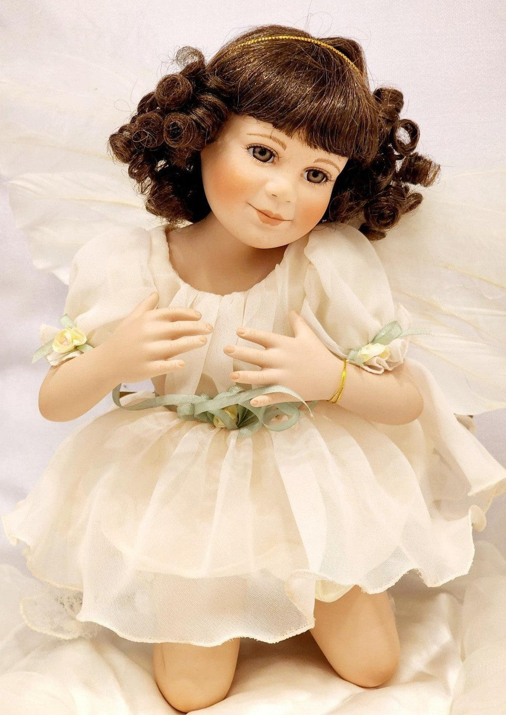 Georgetown Collection Porcelain Doll 9" "Angel Hugs" With Papers
