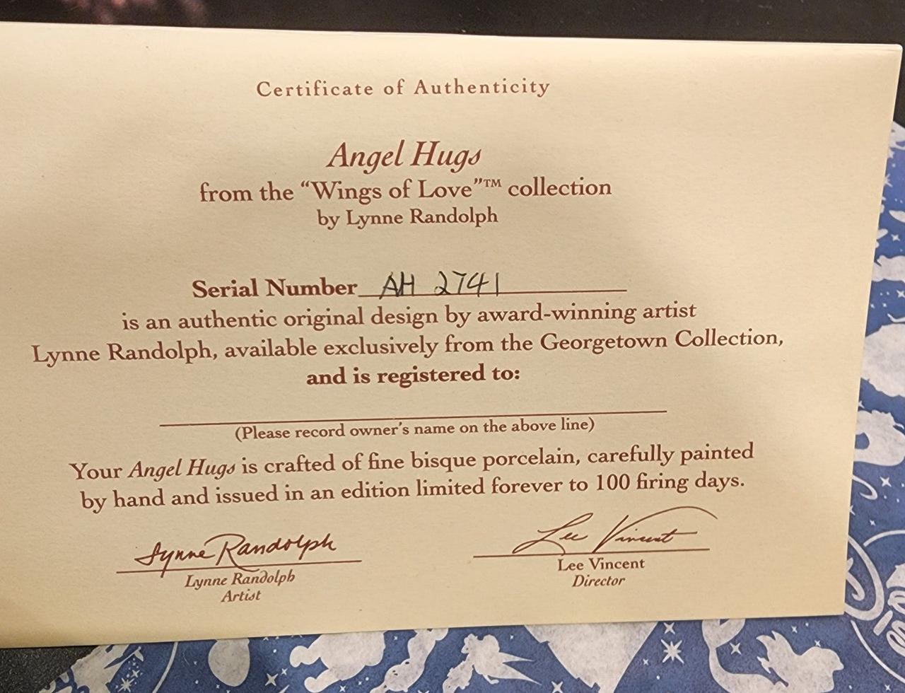 Georgetown Collection Porcelain Doll 9" "Angel Hugs" With Papers