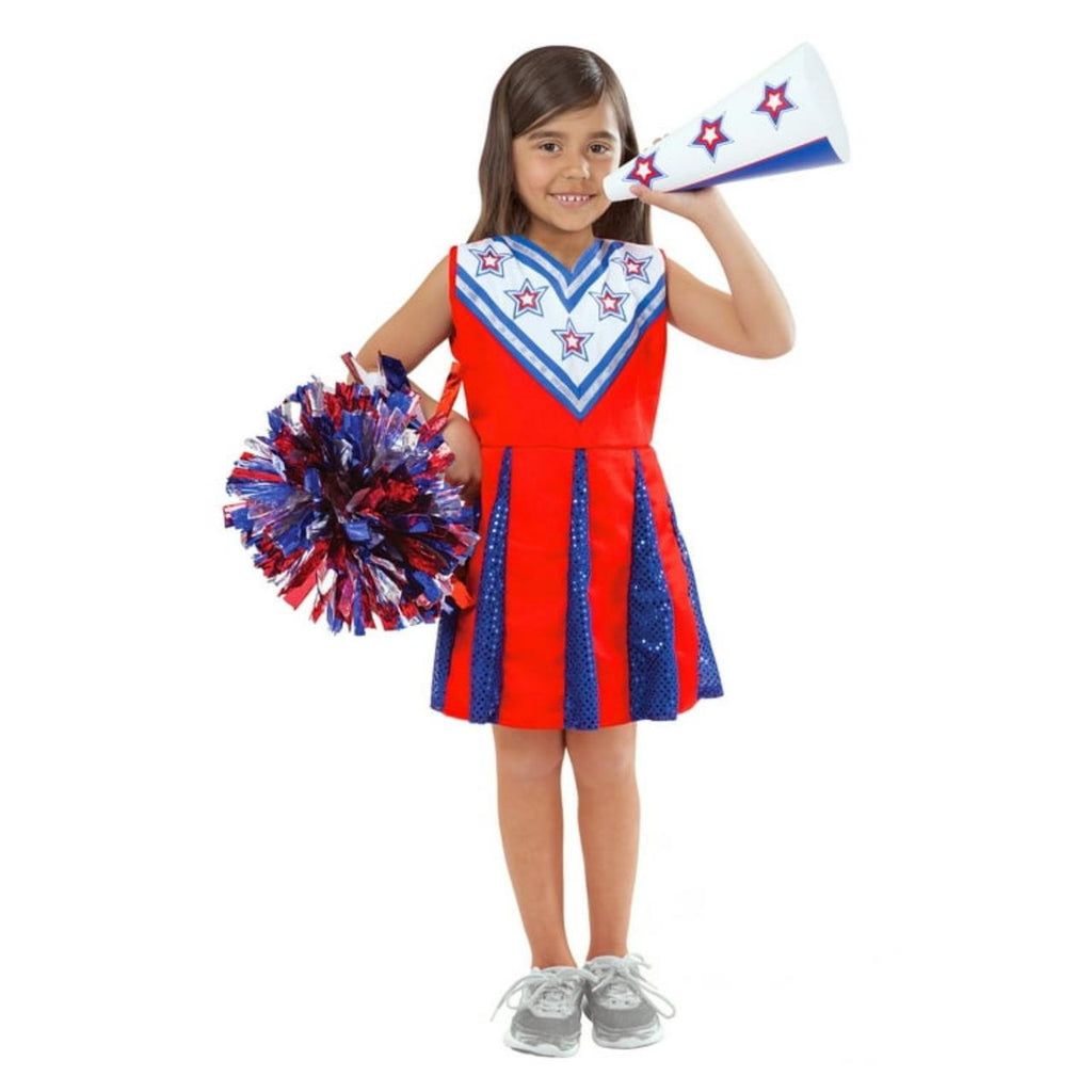 Melissa & Doug Cheerleader Role Play Costume Dress-Up Set