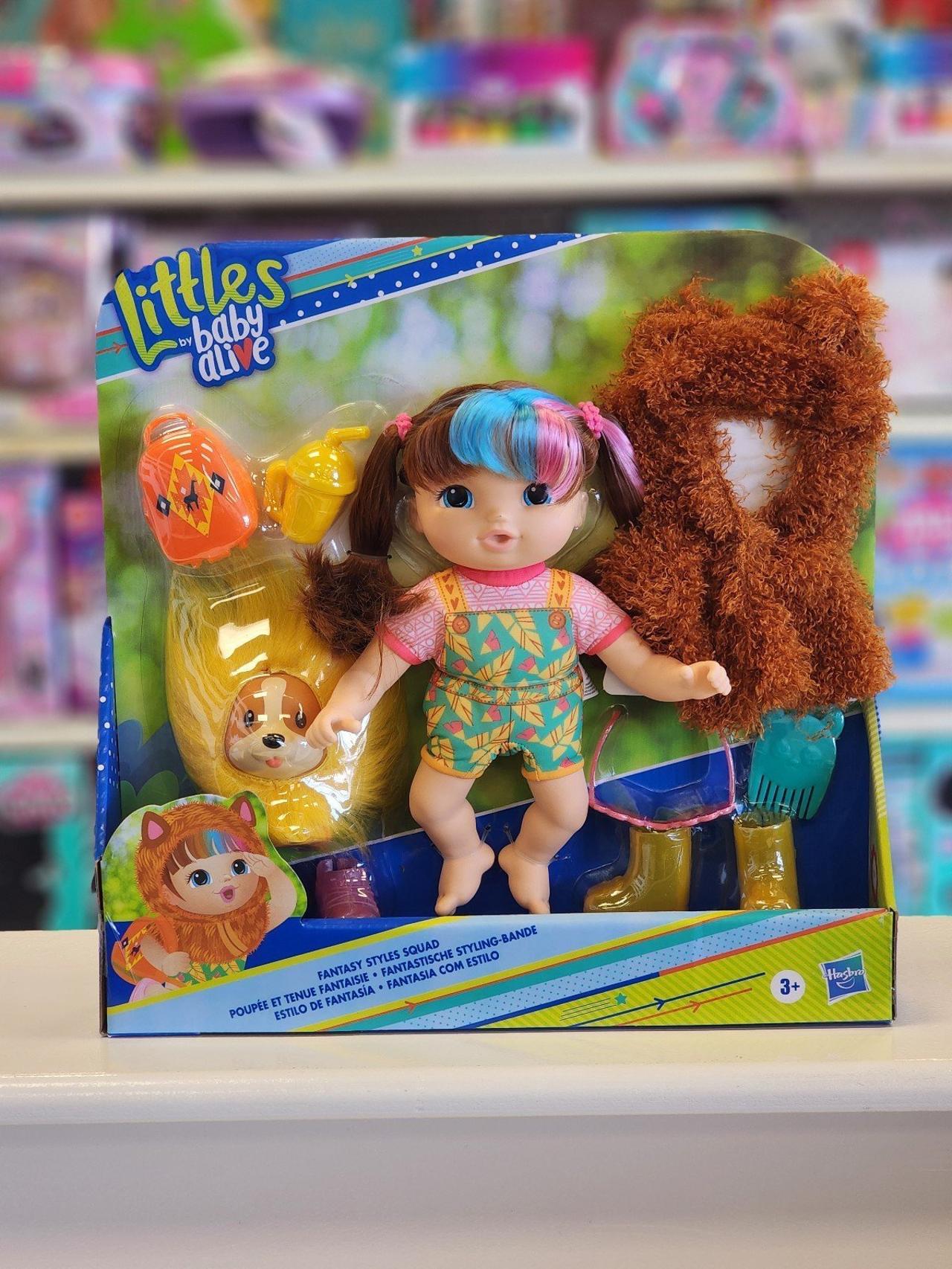 Baby Alive Littles Fantasy Styles Squad Doll, Little Harlyn, Safari Accessories