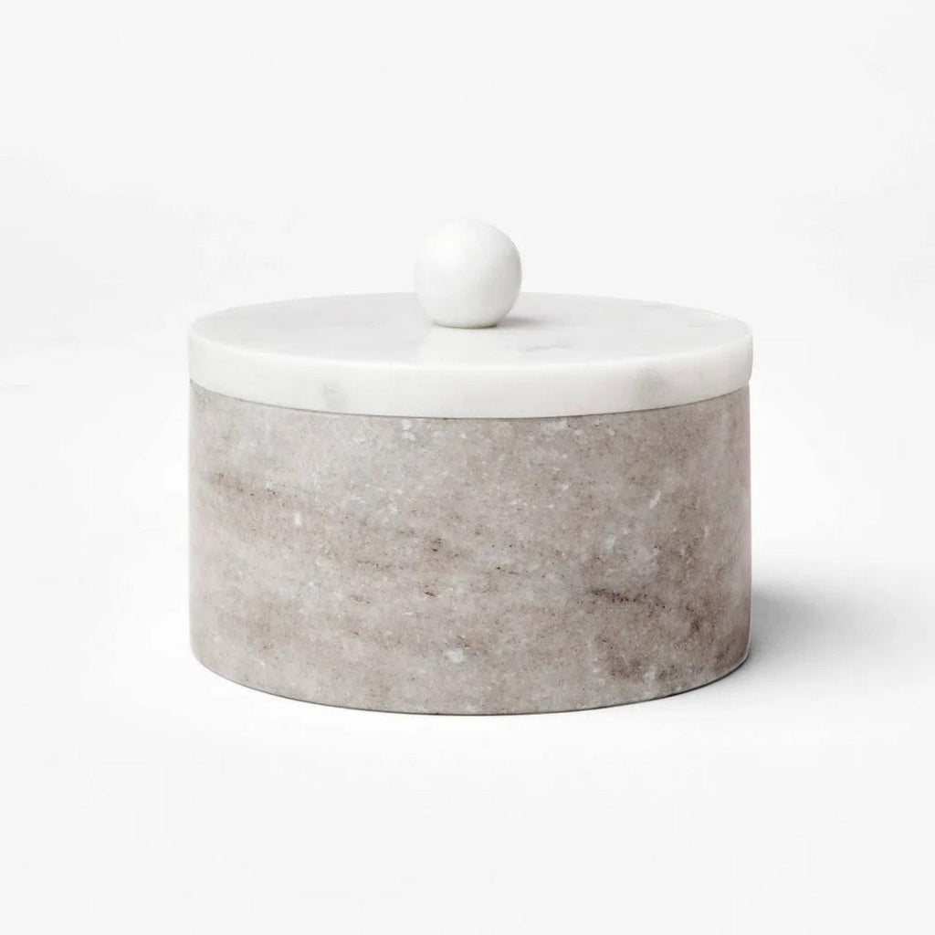 Round Marble Decorative Box - Threshold designed with Studio Mcgee
