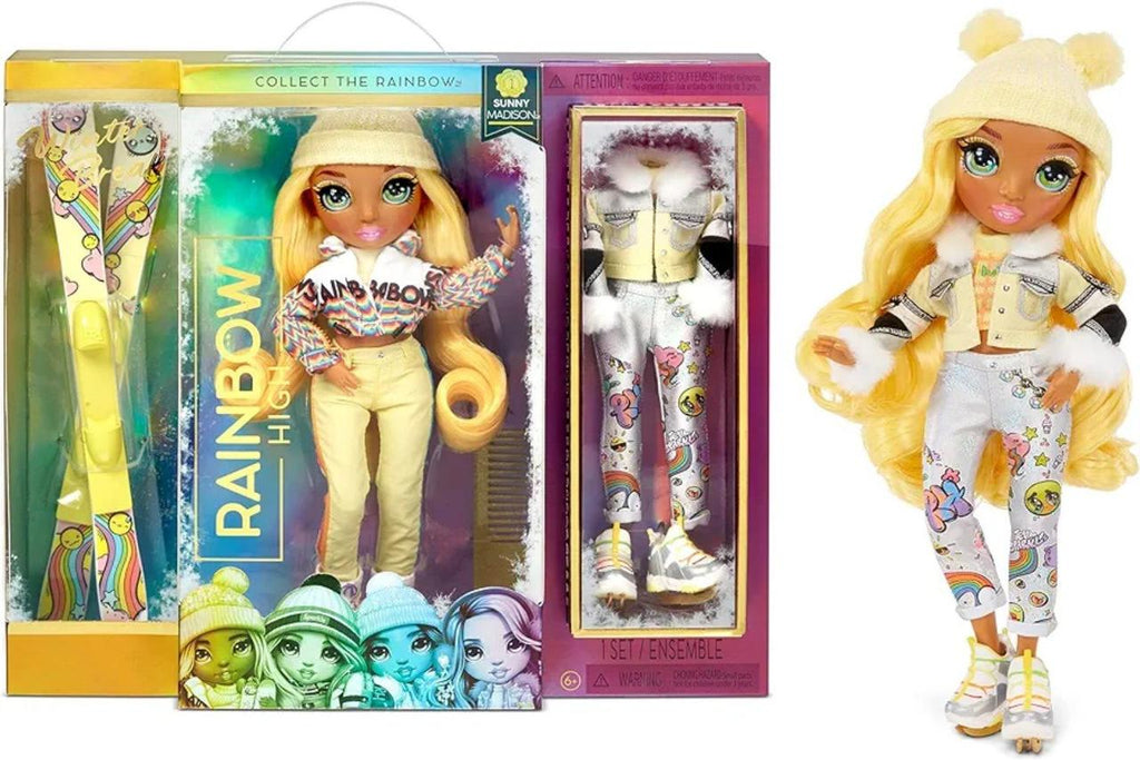 Rainbow High Winter Break Sunny Madison – Yellow Fashion Doll