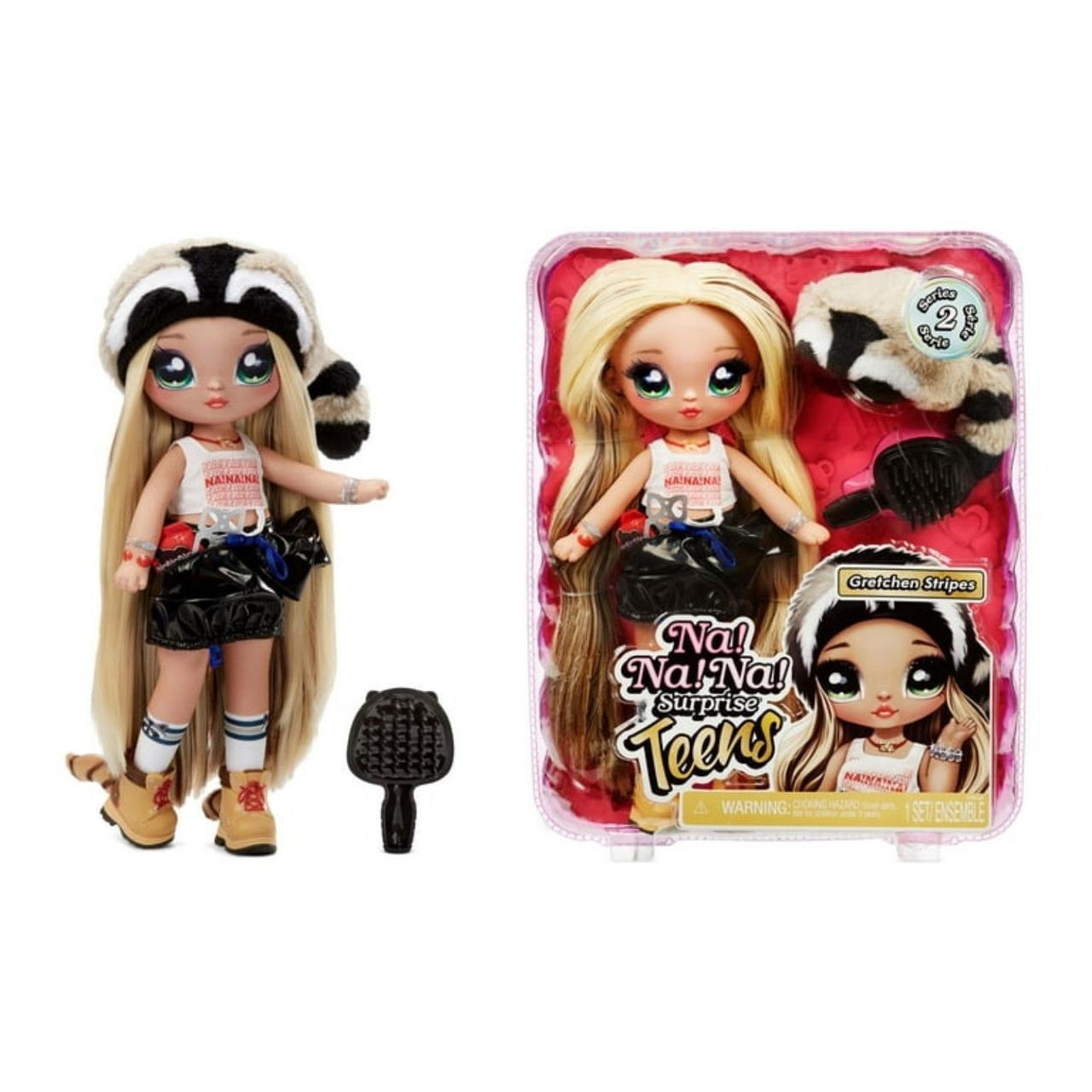 Na Na Na Surprise Teens Fashion Doll – Gretchen Stripes, 11 inch Blonde
