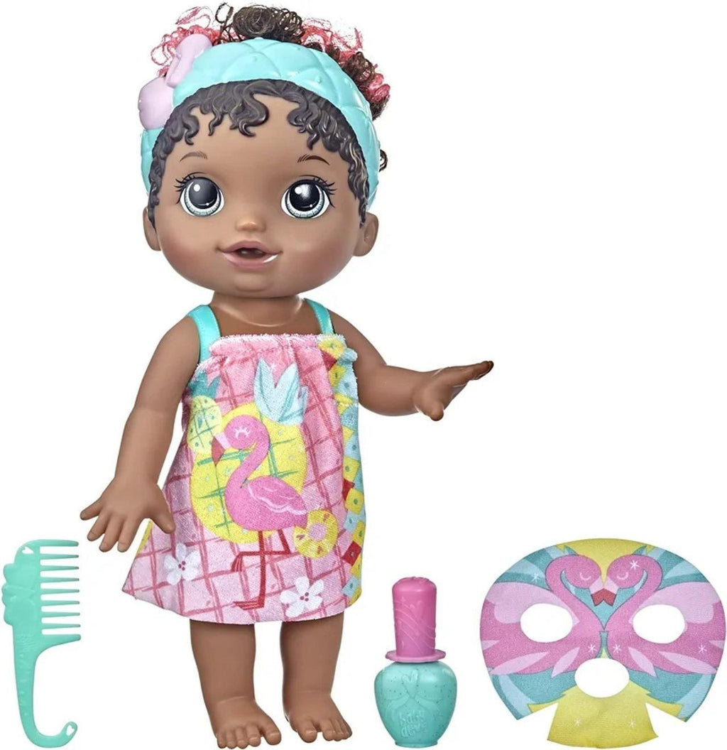 Baby Alive Glam Spa Baby Doll, Flamingo, Makeup Toy for Kids 3 and Up