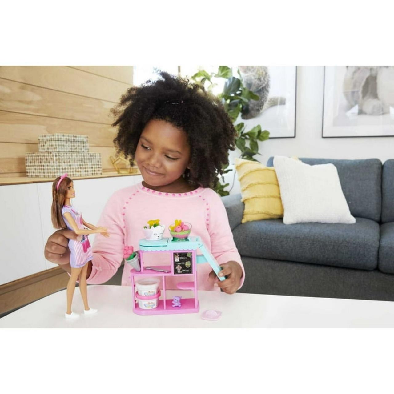 Barbie Careers Florist Doll & Playset with Flower Station, Molds, Dough & Access