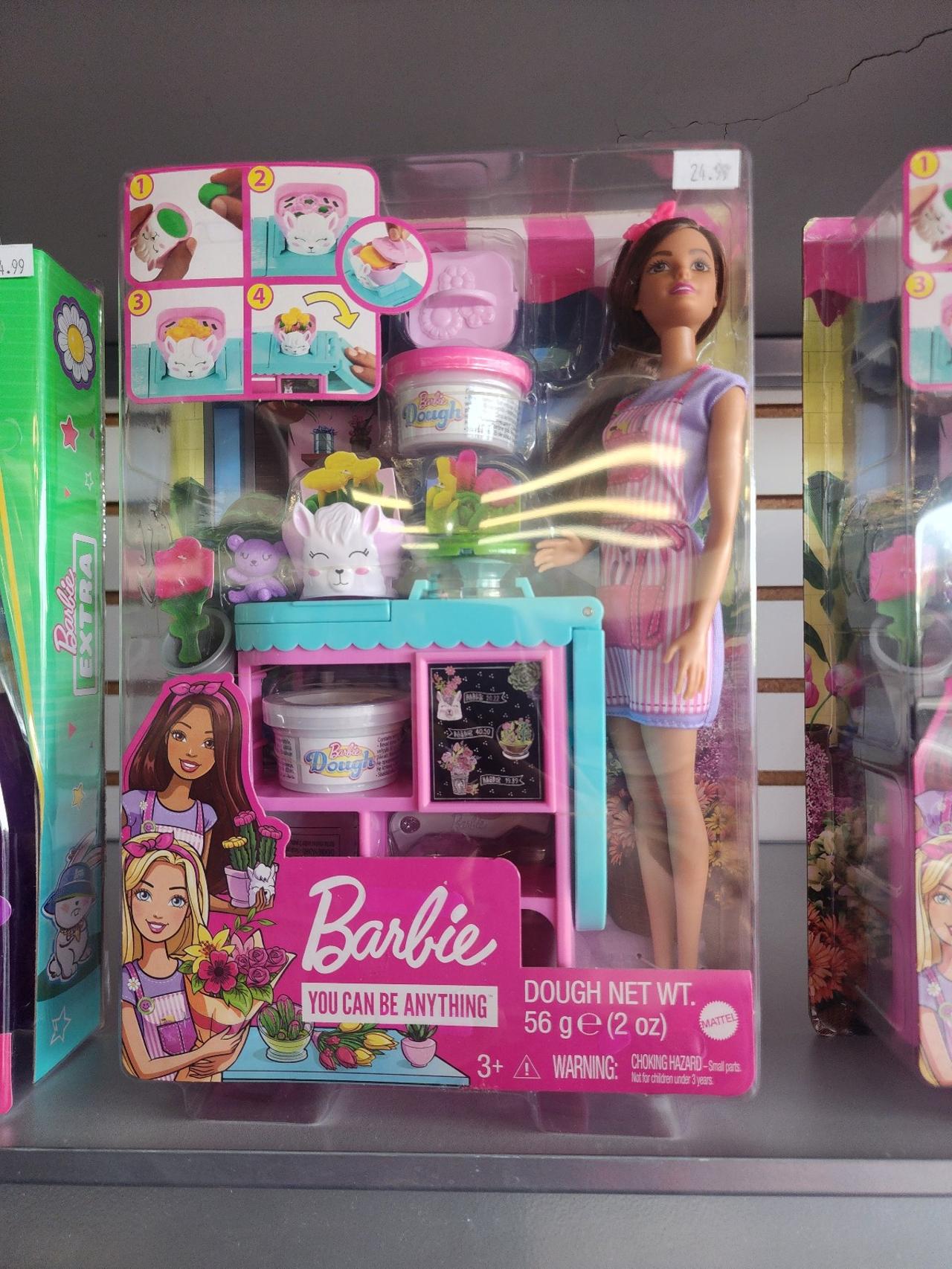 Barbie Careers Florist Doll & Playset with Flower Station, Molds, Dough & Access