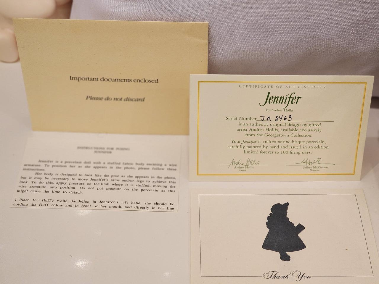 Georgetown Jennifer Porcelain doll