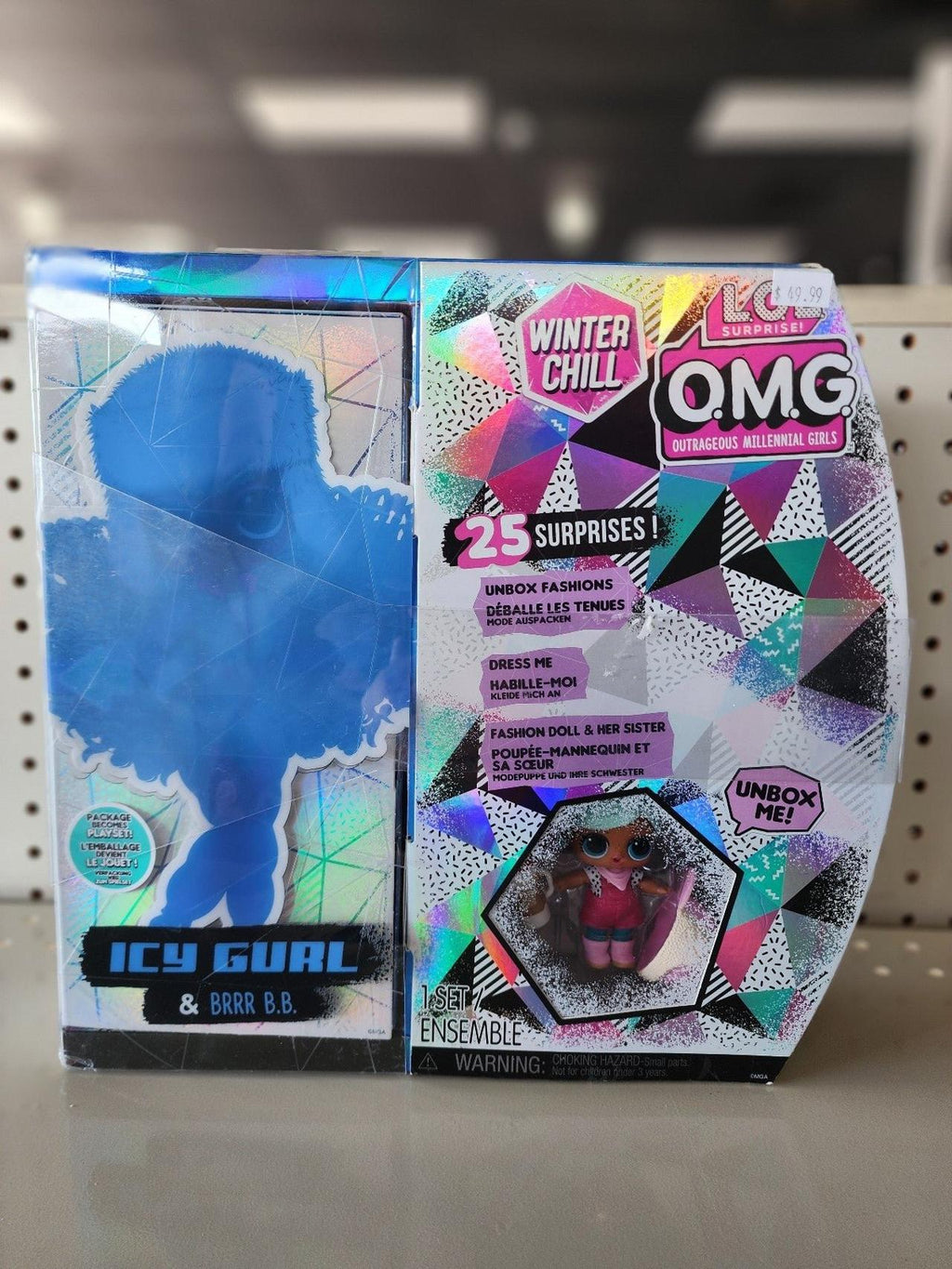 LOL Surprise OMG Winter Chill Icy Gurl Fashion Doll & Brrr B.B. Doll