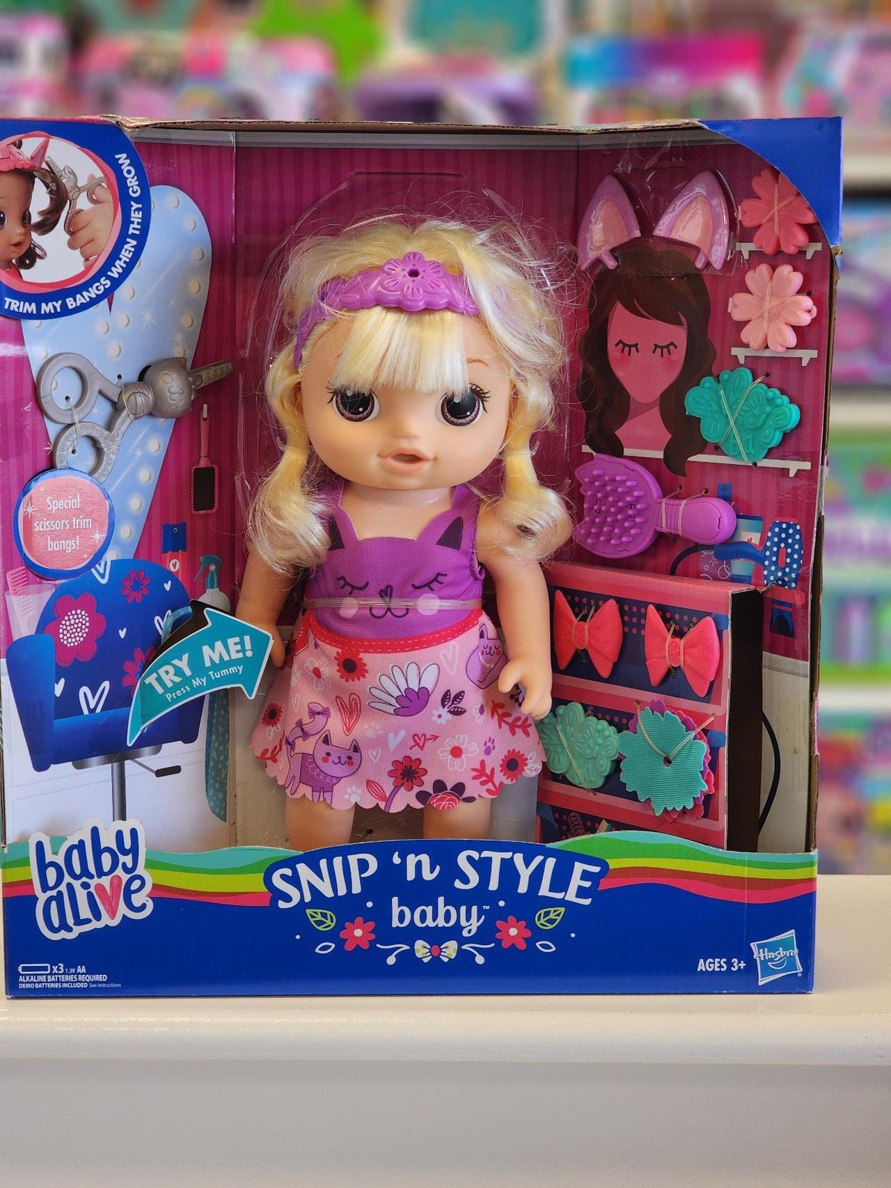 Baby Alive: Snip 'n Style Baby 15-Inch Doll Blonde Hair, Brown Eyes Kids