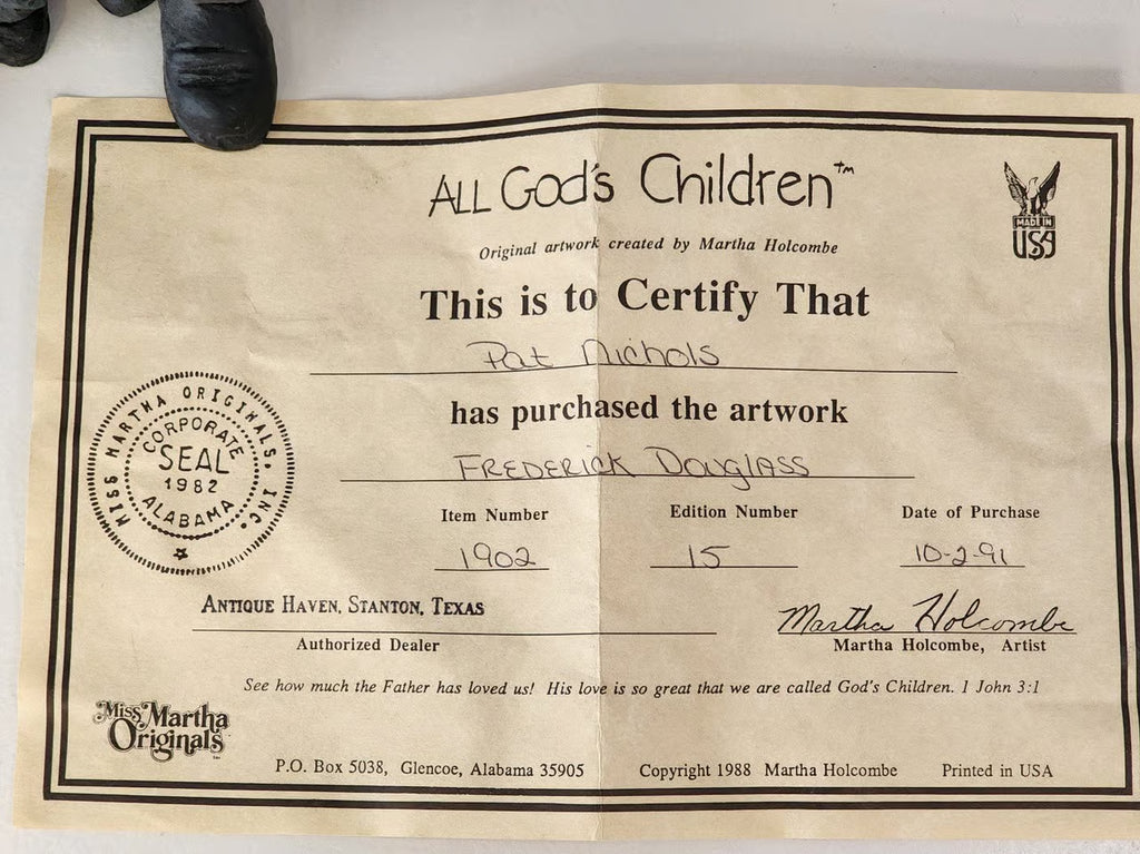 Frederick Douglass All God's Children by Martha Holcombe #15, 1991