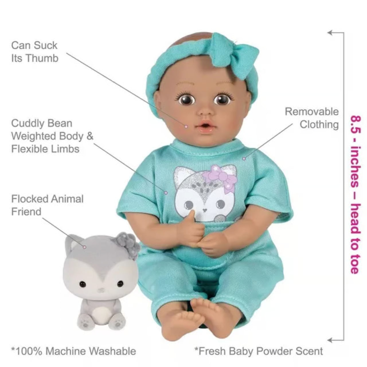 Adora Be Bright Baby Doll Set - Tots & Friends Baby Wolf