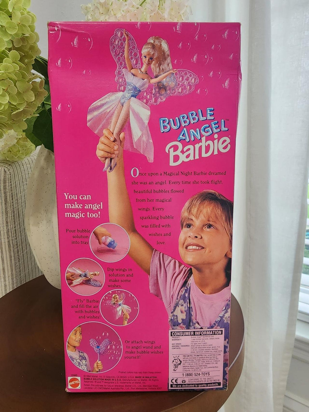 Bubble Angel Barbie Doll 1994 Mattel 12443