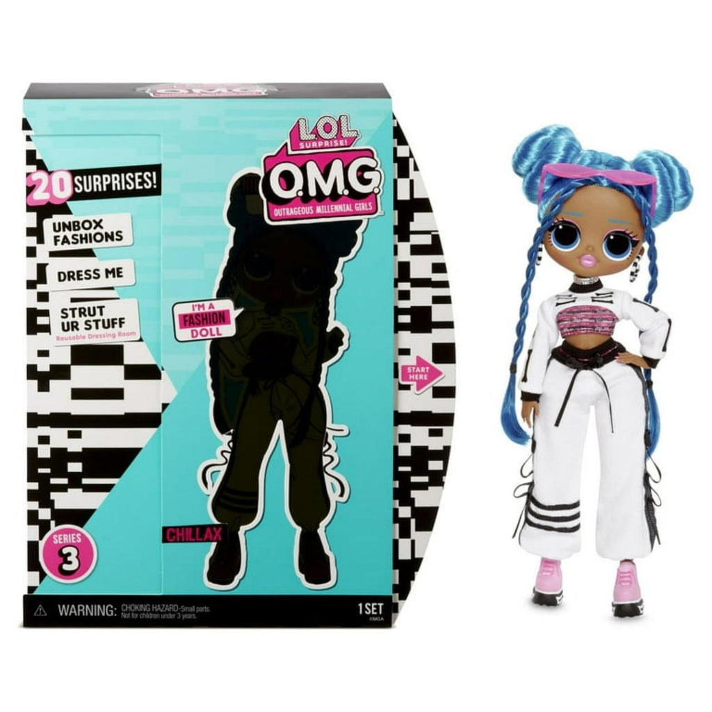 LOL Surprise OMG Series 3 Chillax Fashion Doll With 20 Surprises, Great Gift