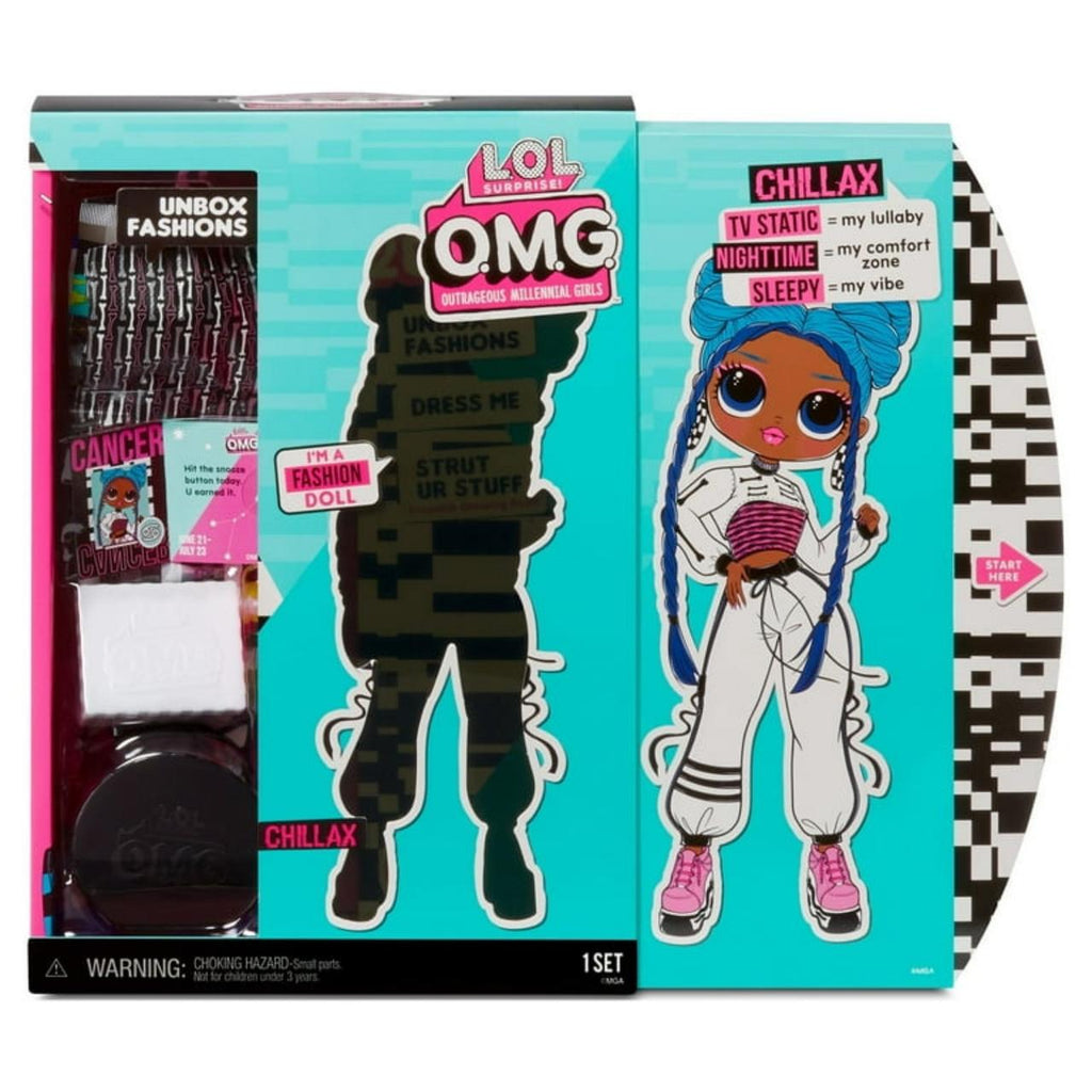 LOL Surprise OMG Series 3 Chillax Fashion Doll With 20 Surprises, Great Gift