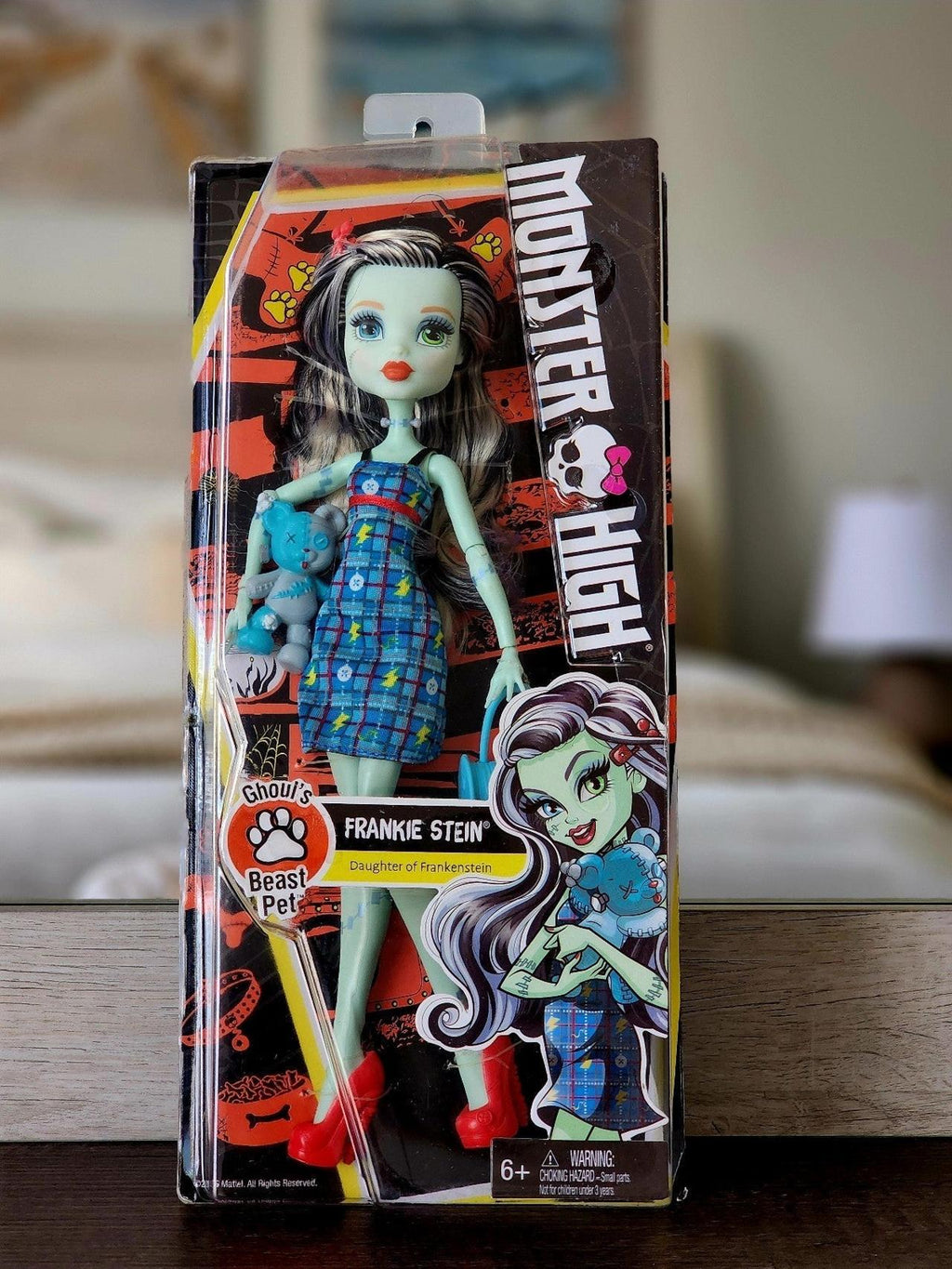 Monster High Dolls - Ghoul'S Beast Pet - Frankie Stein Doll