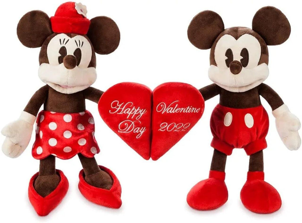 Disney Mickey and Minnie Mouse Plush – Valentine's Day 2022 – 8 Inches