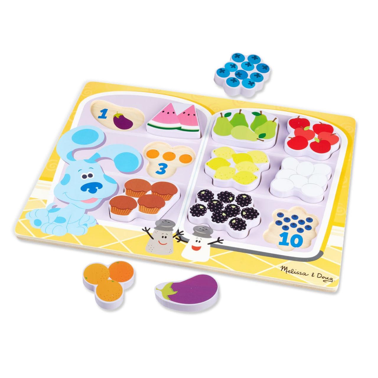 Blue's Clues & You! Fridge Food Wooden Chunky Puzzle - 10 Pieces