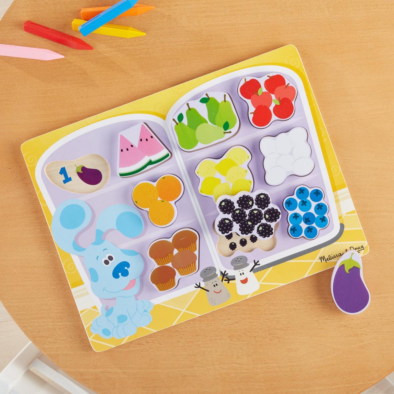 Blue's Clues & You! Fridge Food Wooden Chunky Puzzle - 10 Pieces