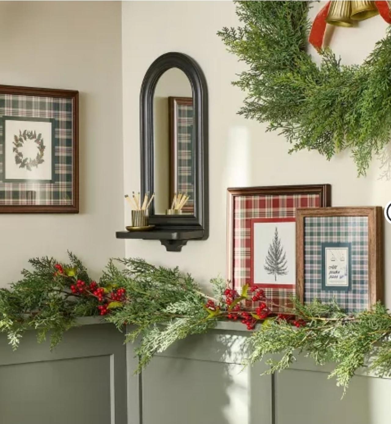 8"x10" Plaid Matte Ski Framed Wall Art - Hearth & Hand with Magnolia