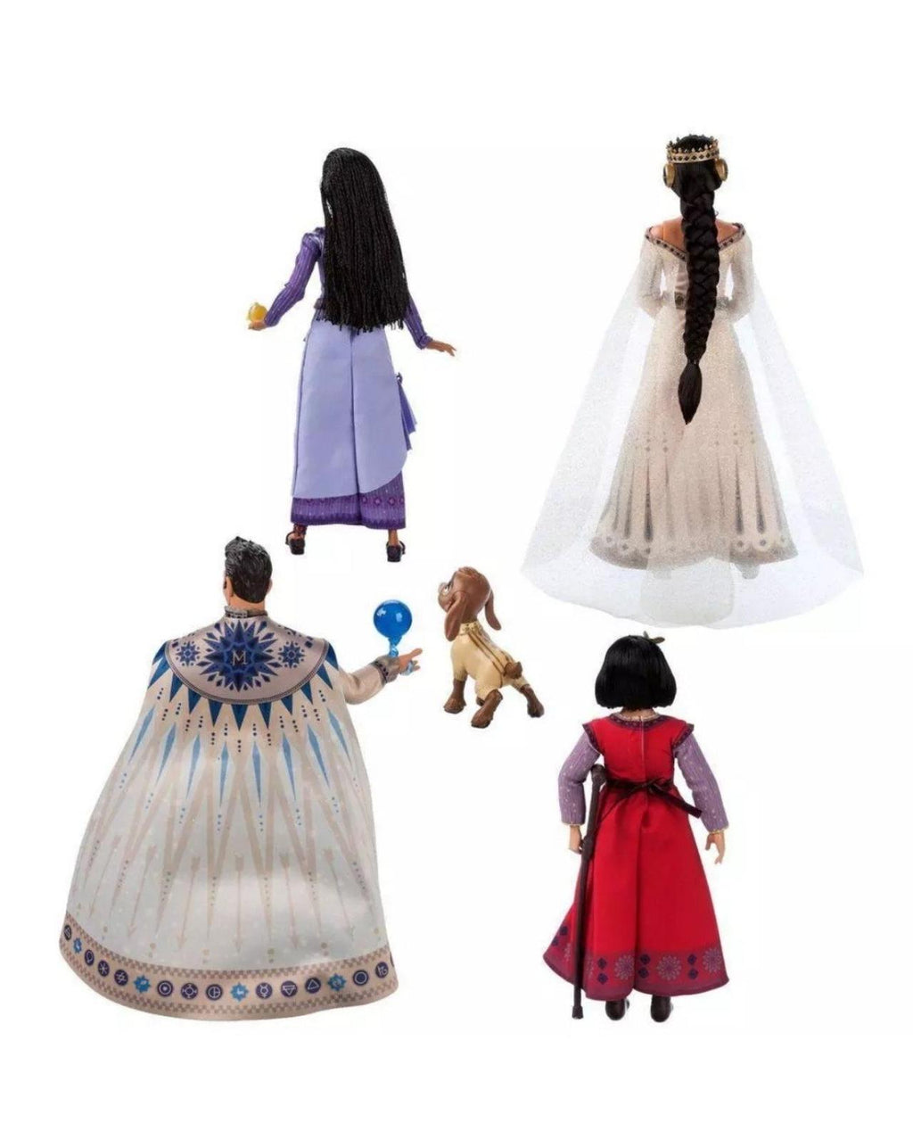 Disney Wish Kids Toys Playset Gift Set with 4 Posable Dolls Pack