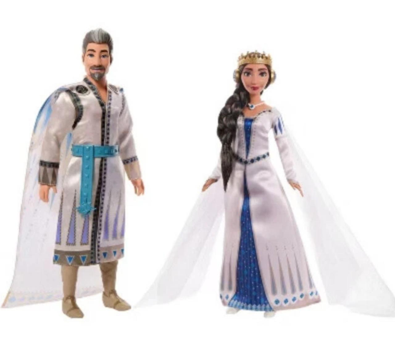 Free Shipping Disney Wish King Magnifico & Queen Amaya of Rosas Dolls 2-Pack