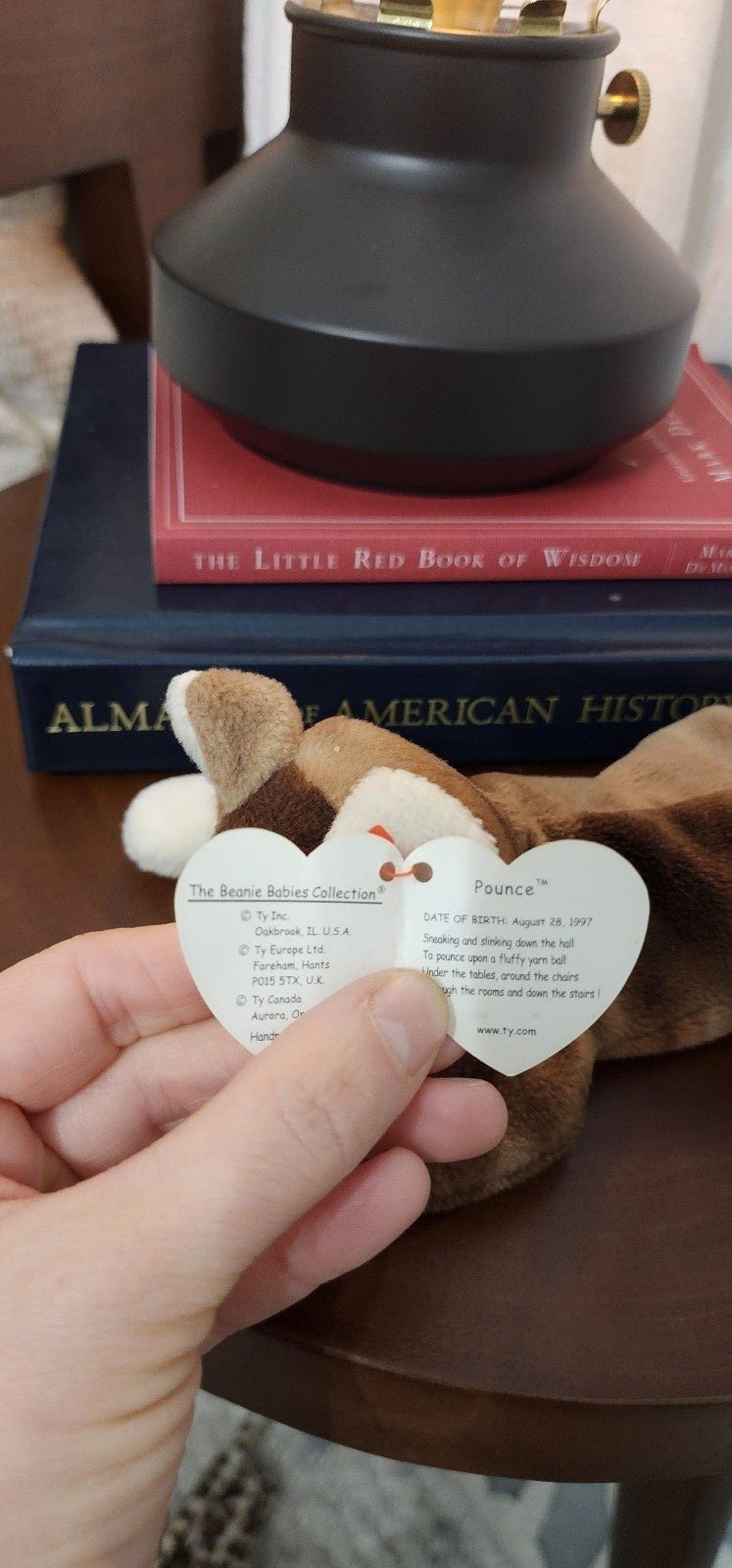 TY BEANIE BABIES COLLECTION POUNCE THE CAT 1997 RETIRED