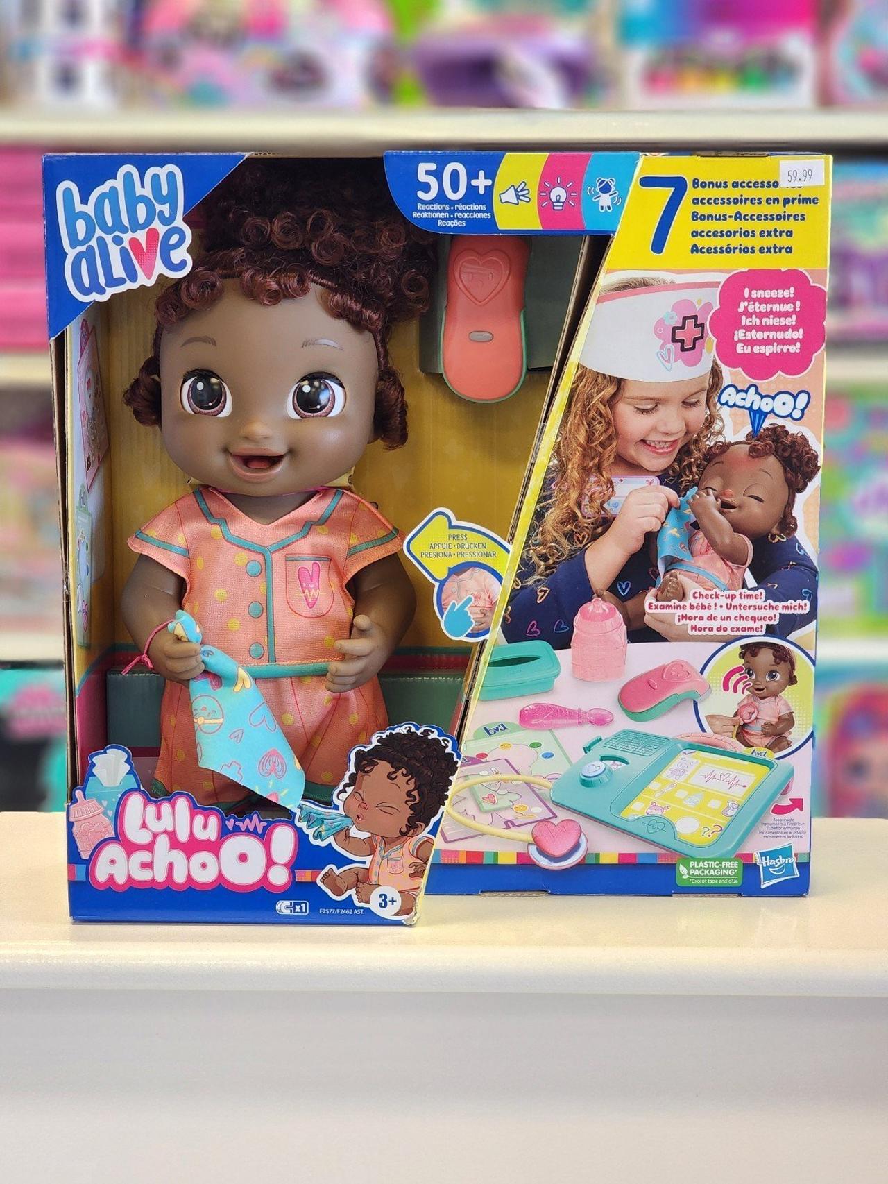 Baby Alive Lulu Achoo Doll, 12-Inch Interactive Doctor Play Toy with Lights