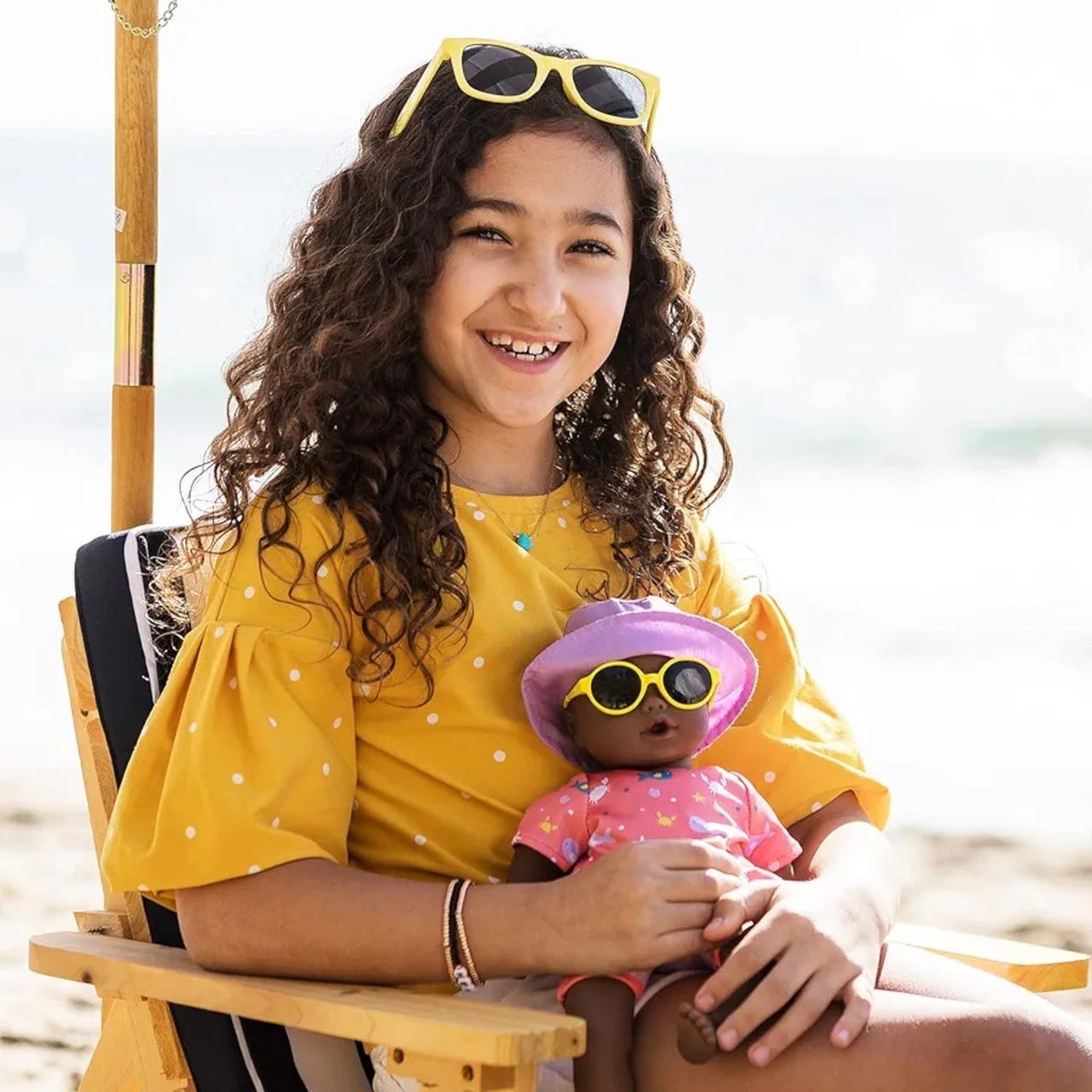 ADORA Beach Baby African American Doll with Sun-Activated Freckles