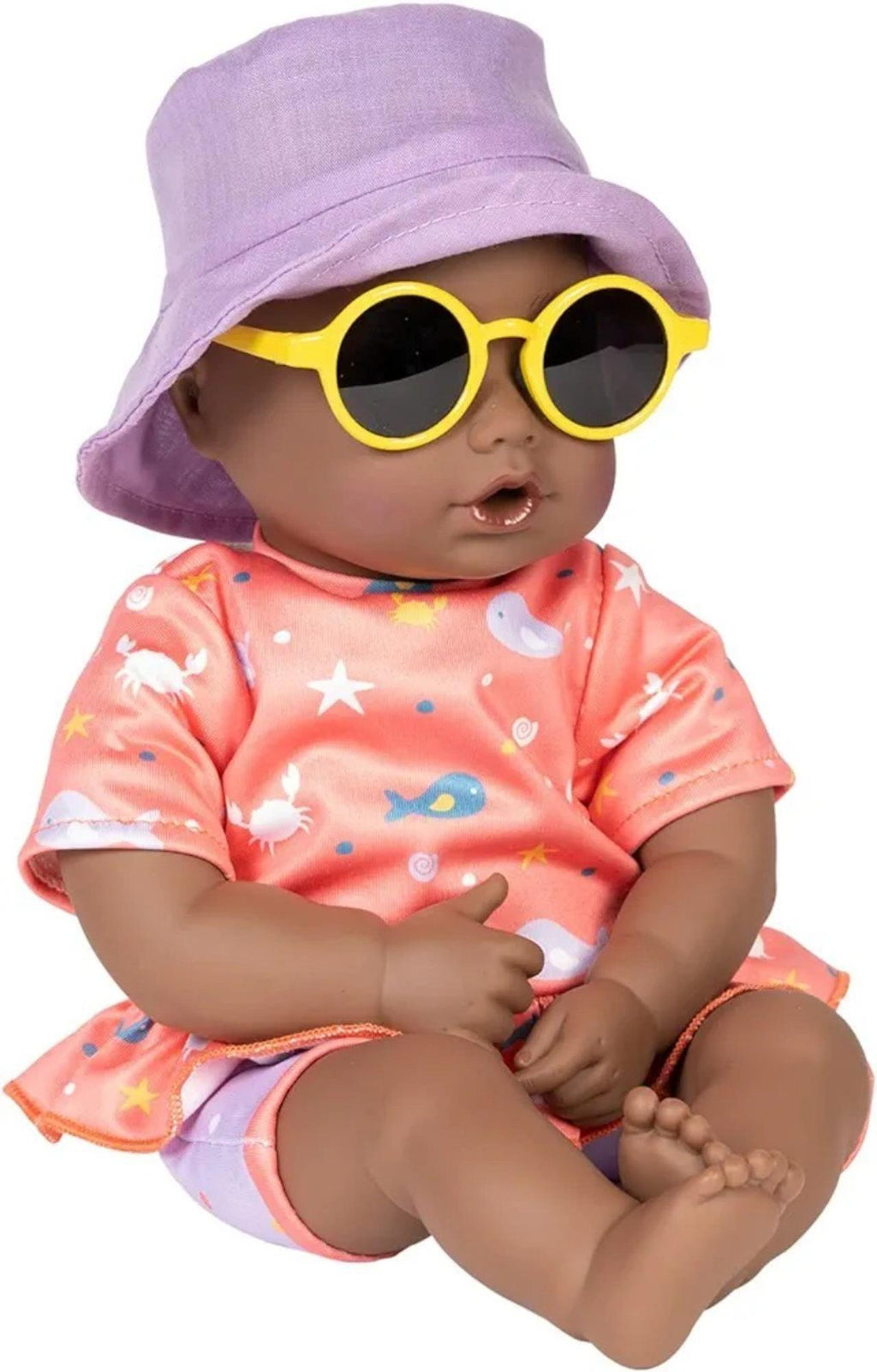 ADORA Beach Baby African American Doll with Sun-Activated Freckles