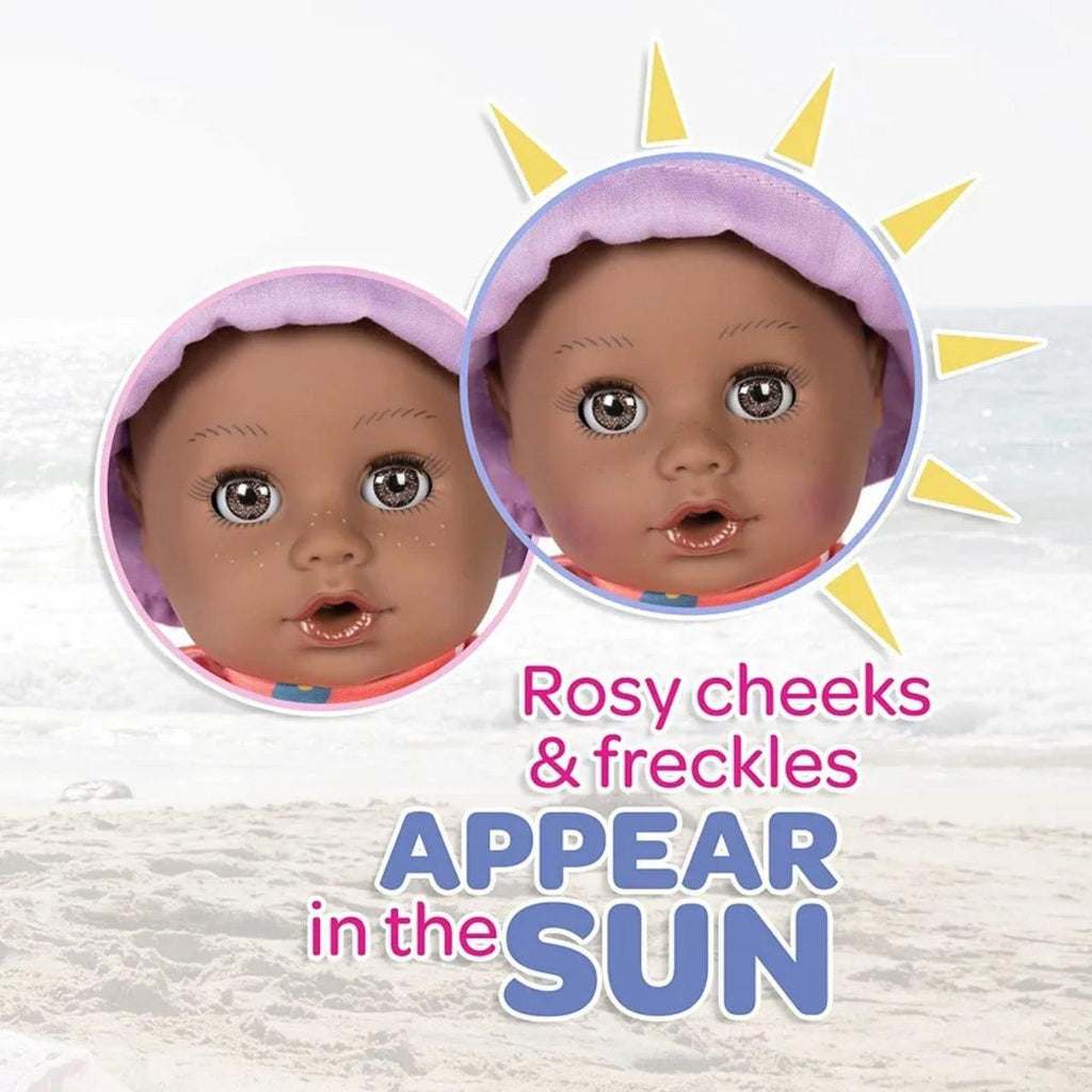 ADORA Beach Baby African American Doll with Sun-Activated Freckles