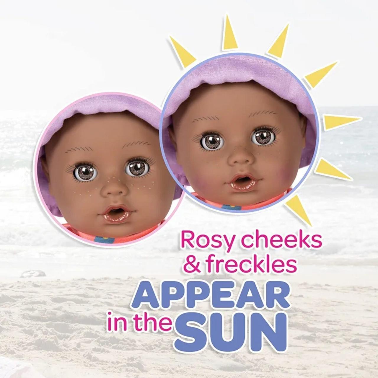 ADORA Beach Baby African American Doll with Sun-Activated Freckles