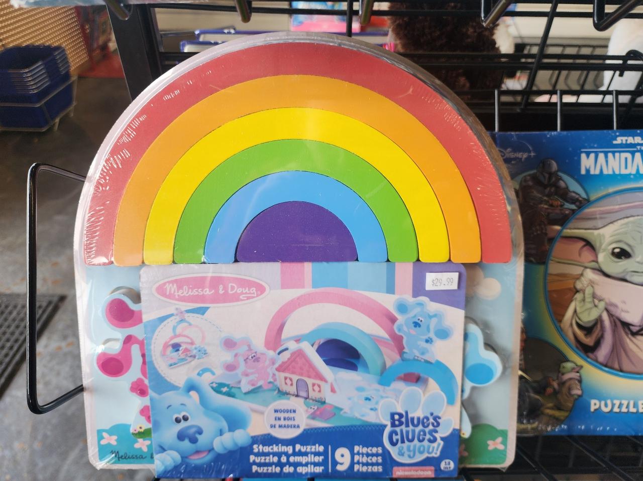 Blue's Clues & You! Wooden Rainbow Stacker Puzzle - 9 Pieces