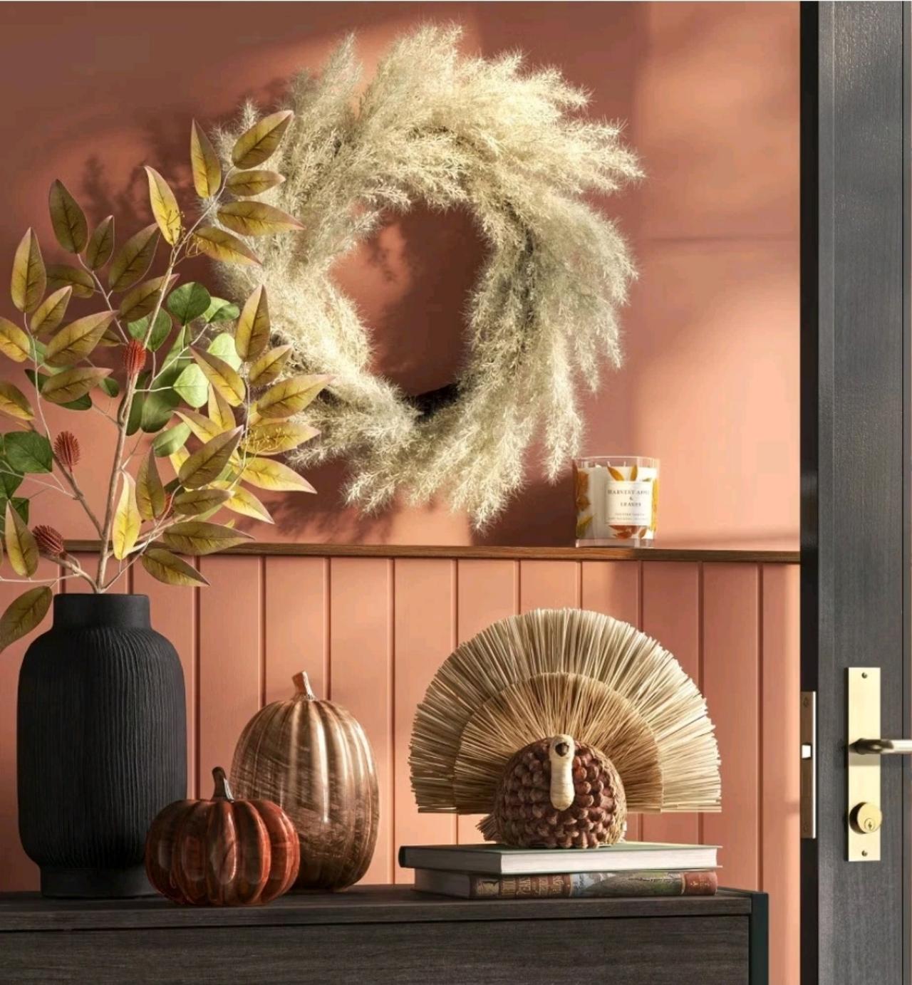 Tall Ceramic Vase Black - Threshold: Watertight Tabletop Decor