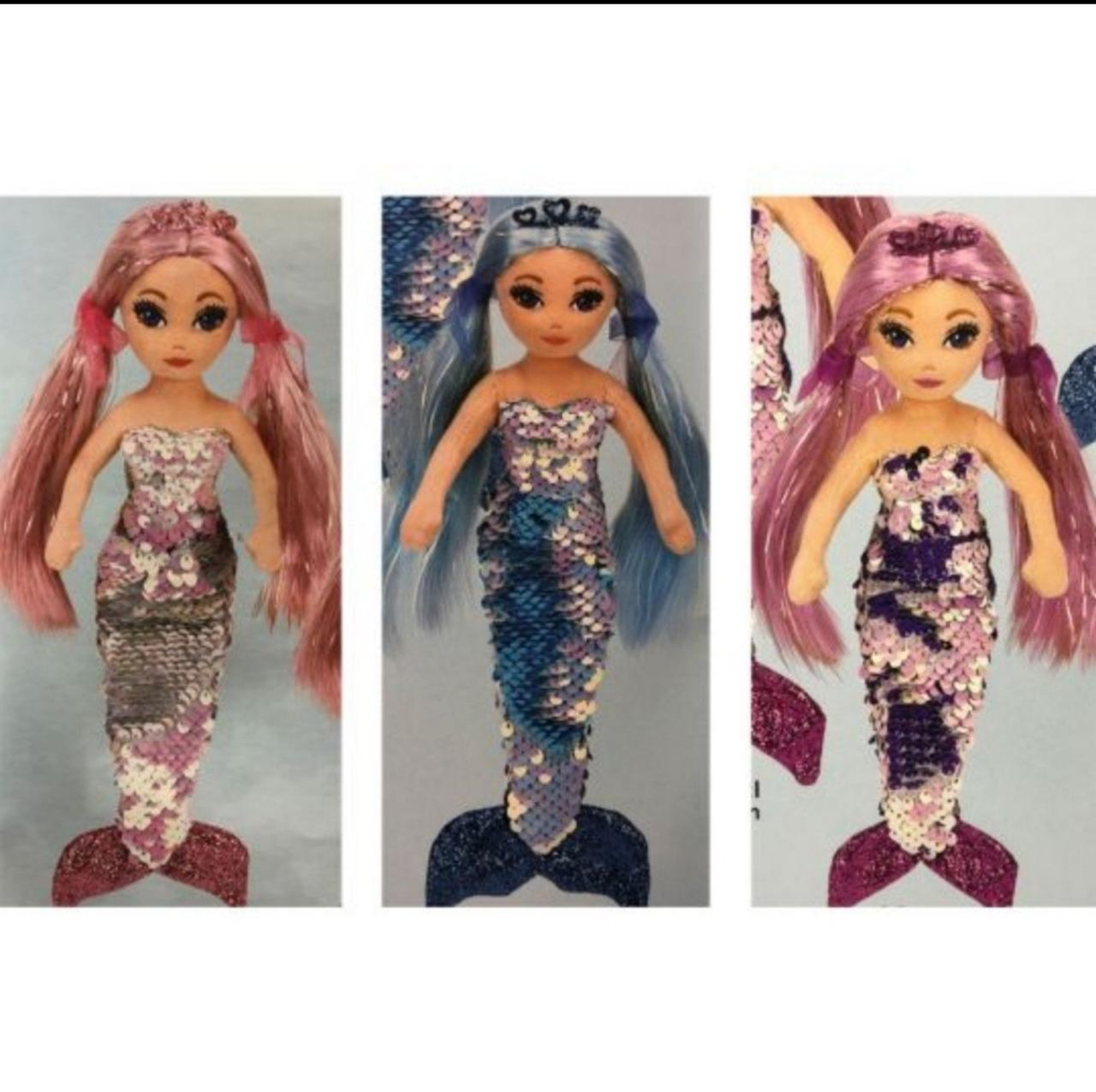 TY Sea Sequins Plush Mermaids - SPRING 2019 SET OF 3 (Cora, Lorelai & Indigo)