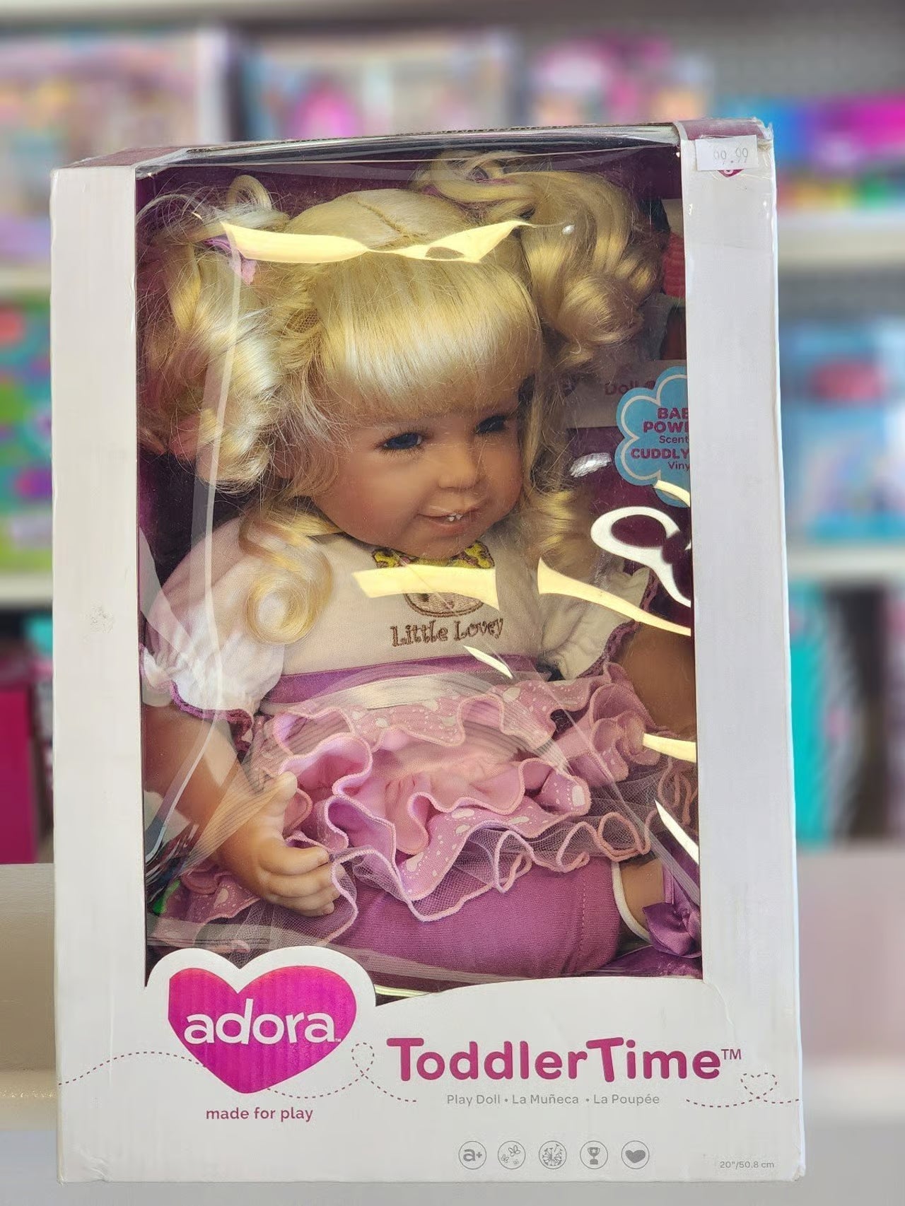 ADORA Realistic Baby Doll Little Lovey Toddler Doll - 20 inch, Soft CuddleMe