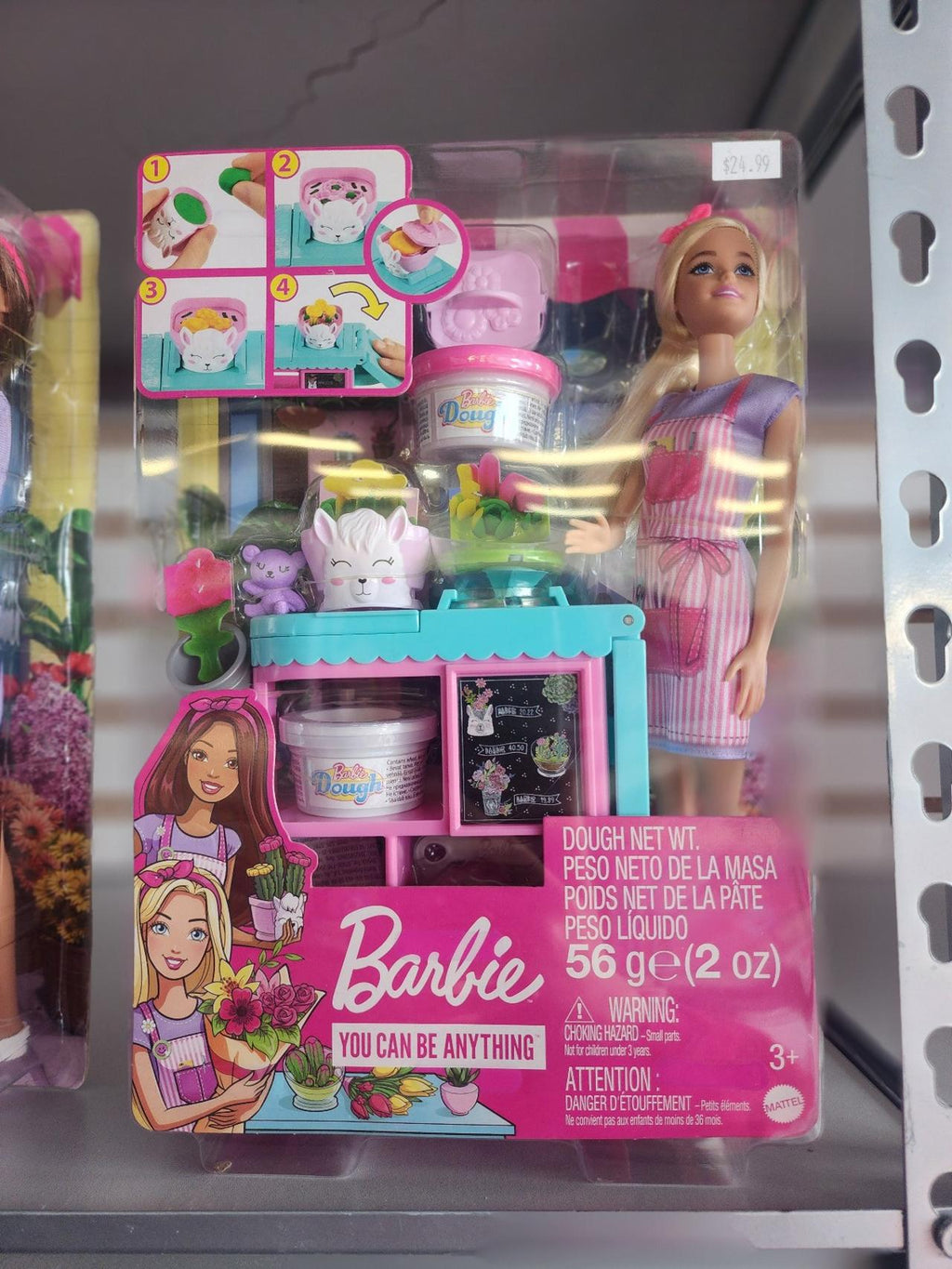 Barbie Careers Florist Doll & Playset with Flower Station, Molds, Dough & Access