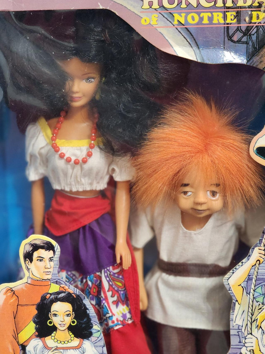 Hunchback of Notre Dame Esmeralda and Quasimodo Poseable Dolls #4763 NRFB