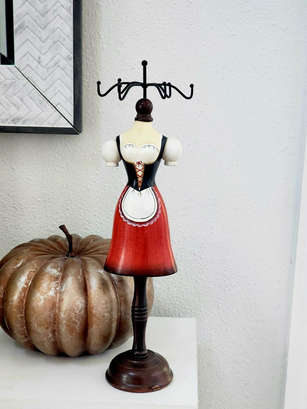 Wooden Vintage Jewelry Holder Stand