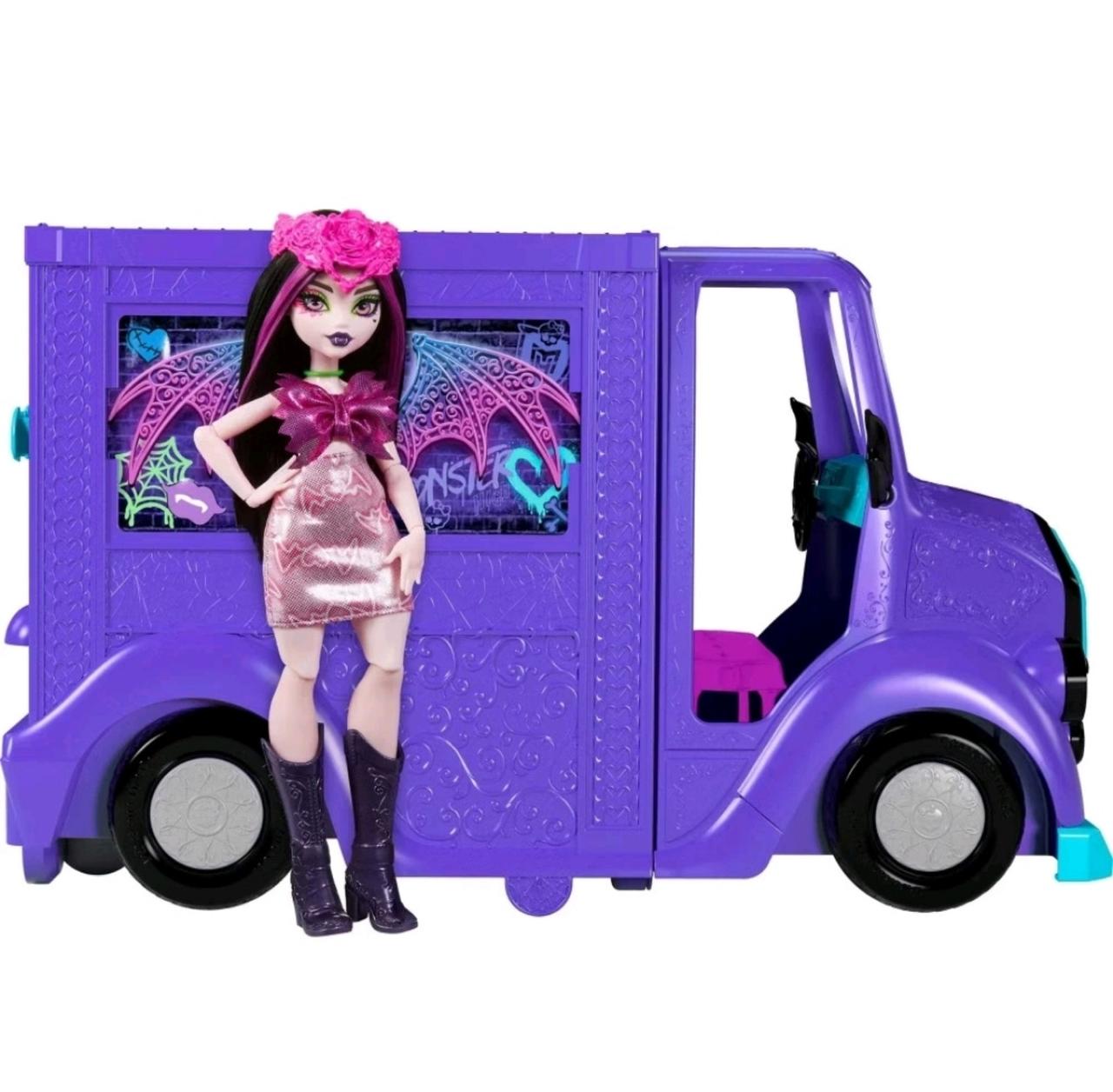Monster High 10.2" Draculaura Doll and Fangtastic Rockin Food Truck Playset