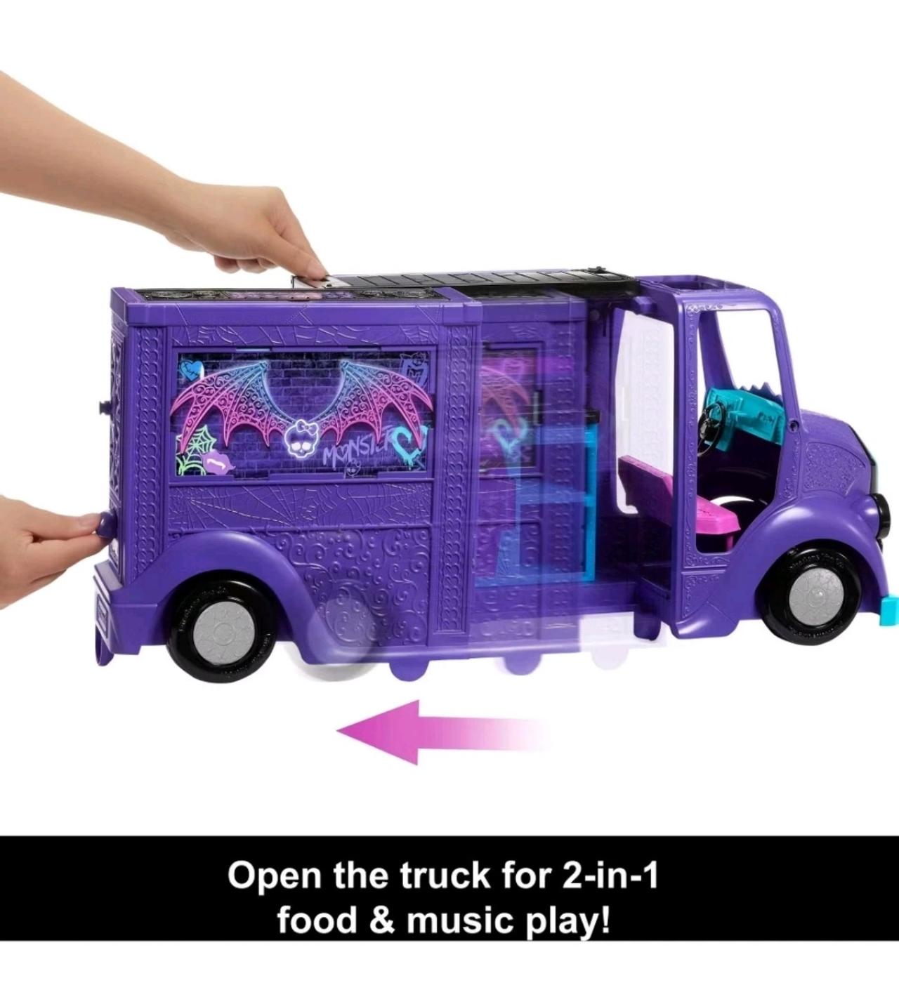 Monster High 10.2" Draculaura Doll and Fangtastic Rockin Food Truck Playset