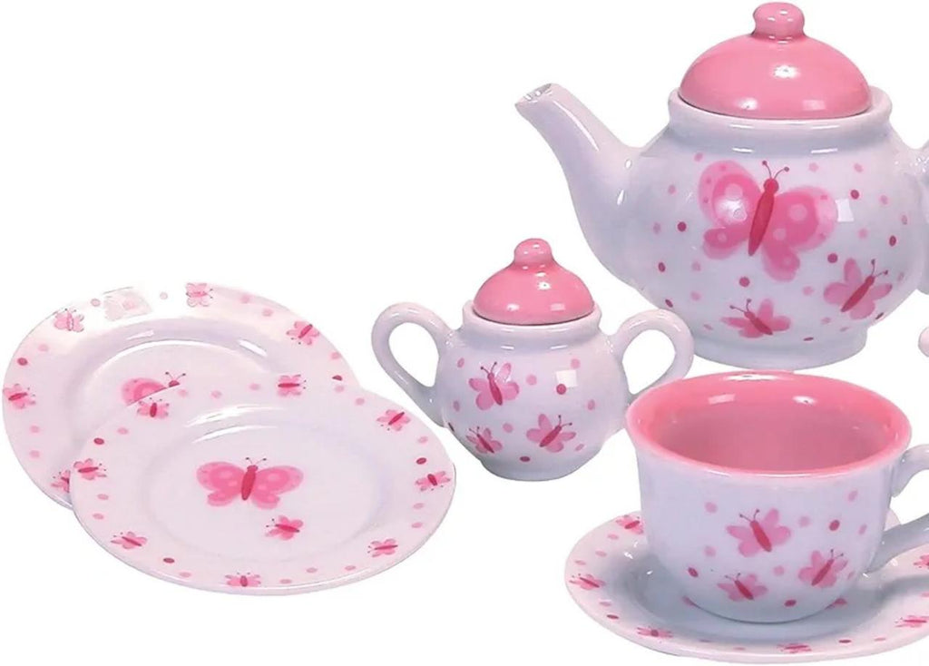 Schylling Butterfly Porcelain Tea Set