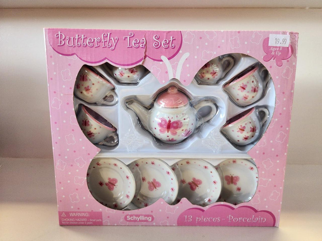 Schylling Butterfly Porcelain Tea Set