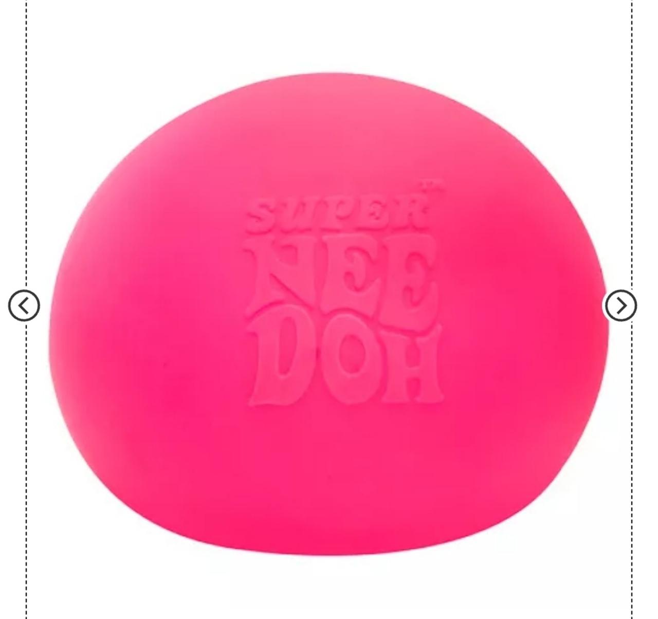 Super NeeDoh The Groovy Glob! Squishy, Squeezy, Stretchy Stress Ball - Pink